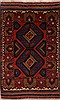 Baluch Red Hand Knotted 210 X 42  Area Rug 100-18043 Thumb 0