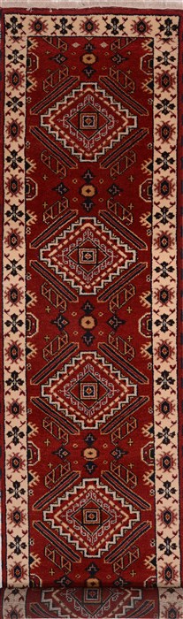 Serapi Red Runner Hand Knotted 28 X 115  Area Rug 100-18054 Image 0