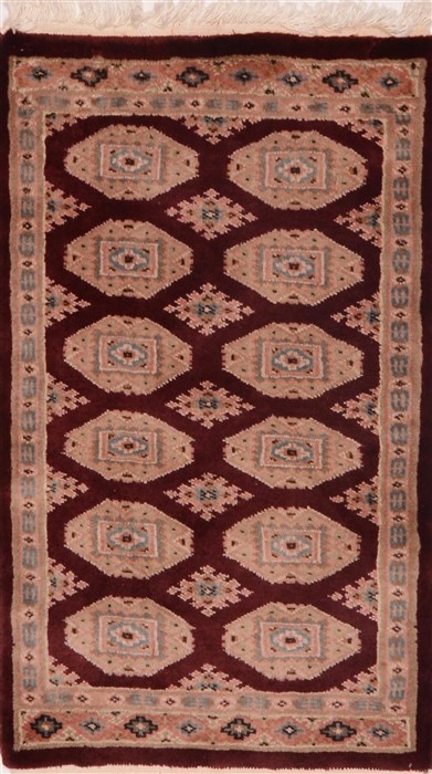 Jaldar Red Square Hand Knotted 16 X 25  Area Rug 100-18064 Image 0