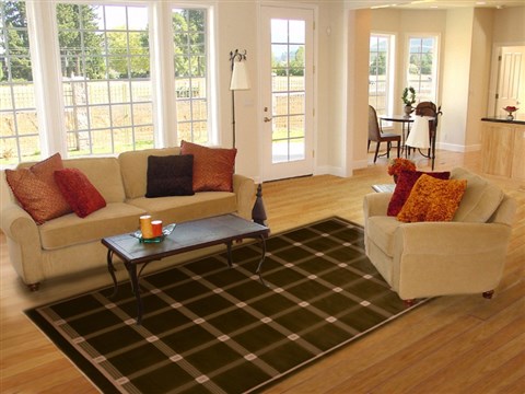 Modern Green Machine Made 79 X 104 Area Rug 100-18076 Image 4
