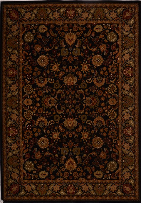 Kashan Black Machine Made 710 X 112  Area Rug 100-18084 Image 0