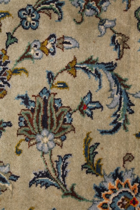 Kashan Beige Hand Knotted 911 X 134 Area Rug 400-18086 Image 18