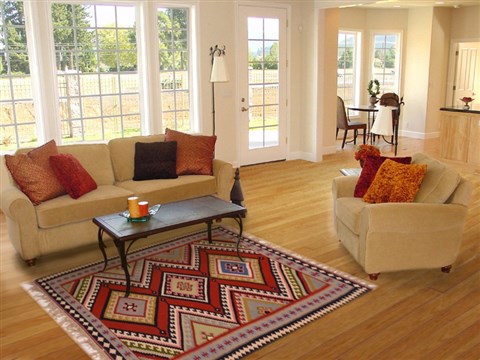 Kilim Black Hand Knotted 42 X 62  Area Rug 100-18090 Image 5