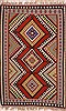 Kilim Black Hand Knotted 42 X 62  Area Rug 100-18090 Thumb 0