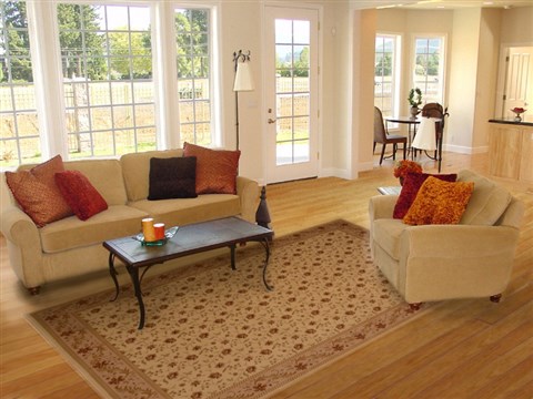 Agra Beige Hand Knotted 710 X 1010  Area Rug 100-18095 Image 4