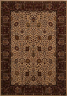 Viss Beige Machine Made 7'10" X 11'2"  Area Rug 100-18107