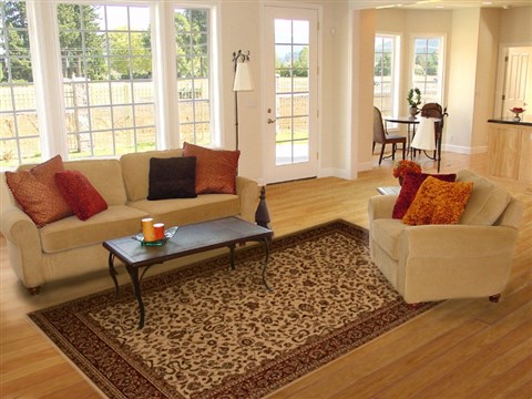 Kashan Beige Machine Made 710 X 112 Area Rug 100-18110 Image 4