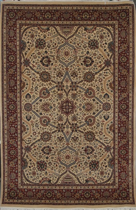Tabriz Beige Hand Knotted 46 X 69  Area Rug 100-18124 Image 0