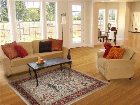 Pak-Persian Beige Hand Knotted 40 X 60  Area Rug 100-18126 Image 5