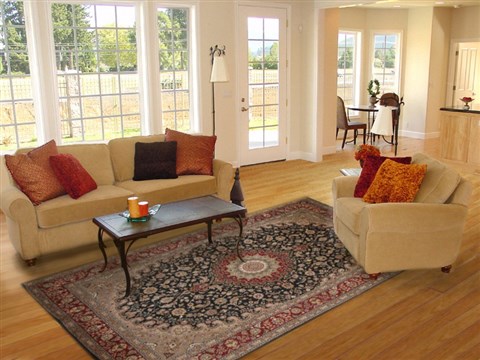 Tabriz Black Hand Knotted 60 X 94  Area Rug 100-18127 Image 4