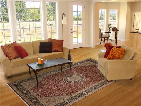 Tabriz Red Hand Knotted 60 X 93  Area Rug 100-18128 Image 4