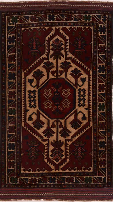 Kilim Red Hand Knotted 39 X 50  Area Rug 100-18132 Image 0