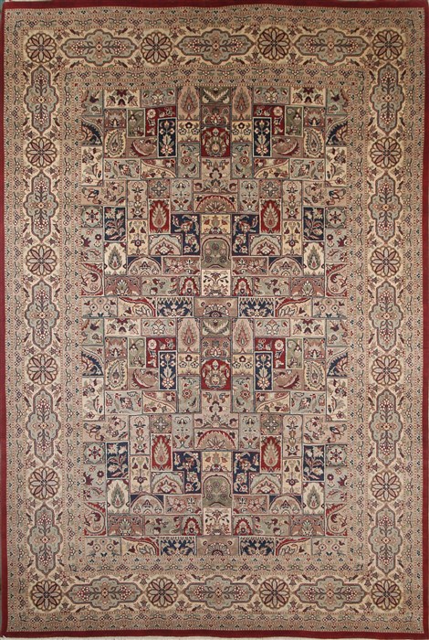 Tabriz Multicolor Hand Knotted 61 X 93  Area Rug 100-18141 Image 0