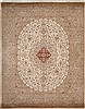 Tabriz Beige Hand Knotted 80 X 106  Area Rug 100-18144 Thumb 0