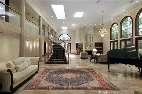 Tabriz Blue Hand Knotted 62 X 93  Area Rug 100-18146 Image 1