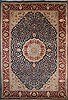 Tabriz Blue Hand Knotted 62 X 93  Area Rug 100-18146 Thumb 0