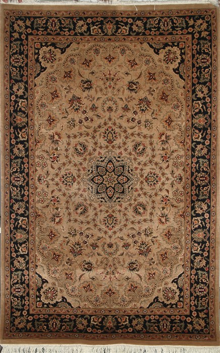 Tabriz Beige Hand Knotted 40 X 64  Area Rug 100-18151 Image 0