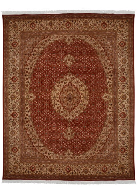Mahi Red Hand Knotted 81 X 105  Area Rug 100-18153 Image 0