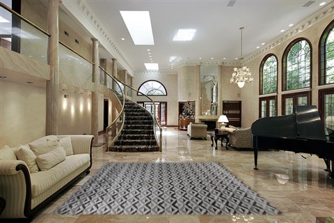 Modern Grey Hand Knotted 80 X 100  Area Rug 151-18173 Image 1