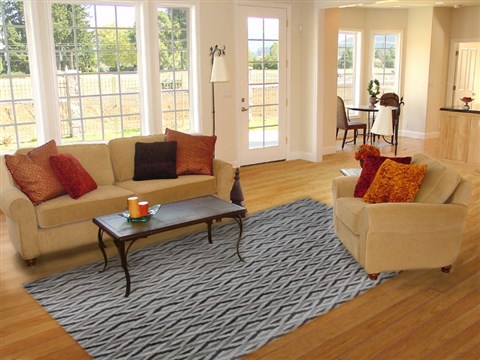 Modern Grey Hand Knotted 80 X 100  Area Rug 151-18173 Image 4