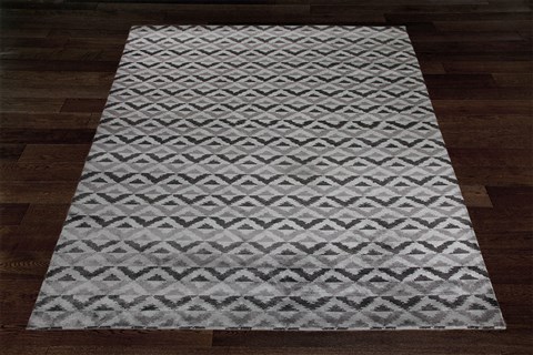 Modern Grey Hand Knotted 80 X 100  Area Rug 151-18173 Image 7