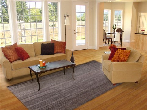 Chobi Purple Hand Knotted 80 X 100  Area Rug 151-18179 Image 4