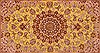 Qum Yellow Hand Knotted 46 X 65  Area Rug 400-18182 Thumb 11