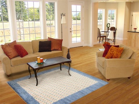 Modern White Hand Knotted 42 X 61  Area Rug 151-18184 Image 5