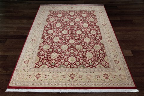 Chobi Red Hand Knotted 100 X 140  Area Rug 151-18187 Image 1