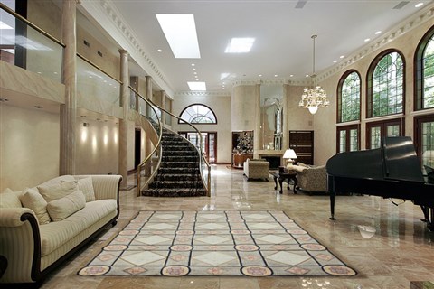 Indo-Nepal Blue Hand Knotted 80 X 100  Area Rug 151-18192 Image 1