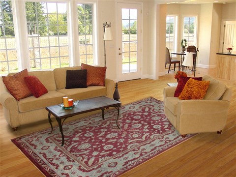 Chobi Red Hand Knotted 80 X 100  Area Rug 151-18203 Image 4