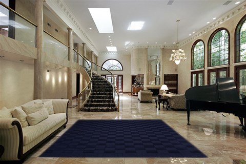 Modern Blue Hand Tufted 80 X 110 Area Rug 100-18205 Image 1