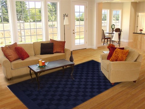 Modern Blue Hand Tufted 80 X 110 Area Rug 100-18205 Image 4