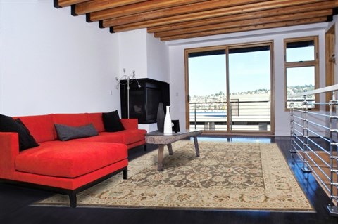 Chobi Green Hand Knotted 90 X 120  Area Rug 151-18206 Image 3