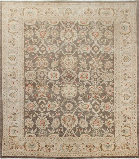 Chobi Green Hand Knotted 90 X 120  Area Rug 151-18206 Image 0