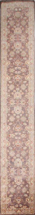 Chobi Red Runner Hand Knotted 210 X 194  Area Rug 151-18208 Image 0