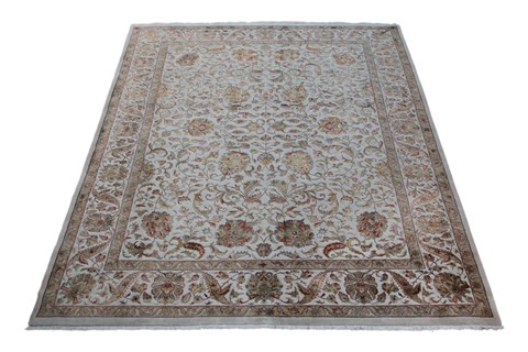 Ziegler White Hand Knotted 90 X 120  Area Rug 151-18215 Image 7