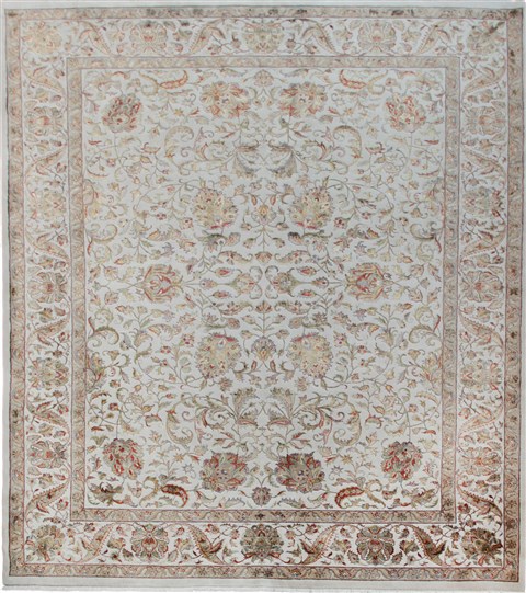 Ziegler White Hand Knotted 90 X 120  Area Rug 151-18215 Image 0