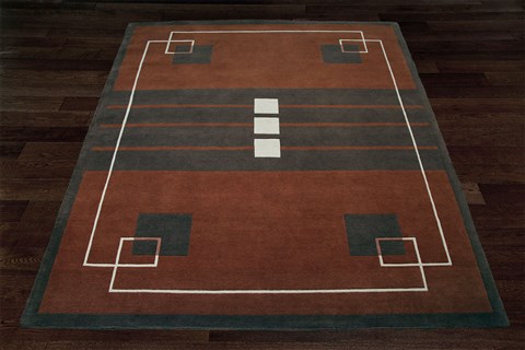 Modern Red Hand Knotted 80 X 100  Area Rug 151-18216 Image 9