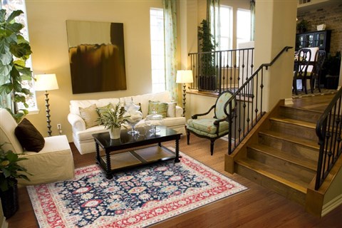 Kazak Blue Hand Knotted 80 X 100  Area Rug 151-18217 Image 3