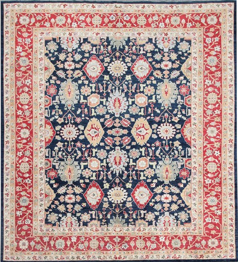 Kazak Blue Hand Knotted 80 X 100  Area Rug 151-18217 Image 0
