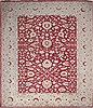 Chobi Red Hand Knotted 120 X 146  Area Rug 151-18233 Thumb 0