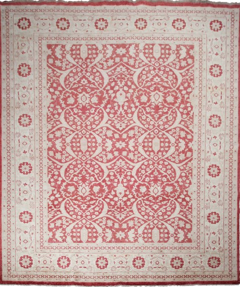 Chobi Red Hand Knotted 120 X 150  Area Rug 151-18238 Image 0