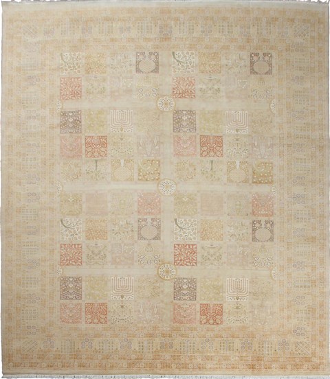 Bakhtiar White Hand Knotted 120 X 157  Area Rug 151-18244 Image 0