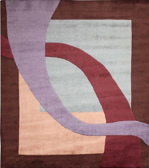 Indo-Nepal Multicolor Hand Knotted 80 X 100  Area Rug 151-18248 Image 0