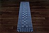 Indo-Nepal Blue Runner Hand Knotted 28 X 100  Area Rug 151-18252 Thumb 1