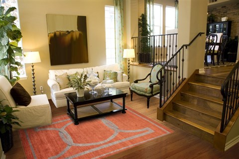 Modern Red Hand Knotted 80 X 100  Area Rug 151-18259 Image 3