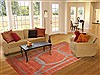 Modern Red Hand Knotted 80 X 100  Area Rug 151-18259 Thumb 4