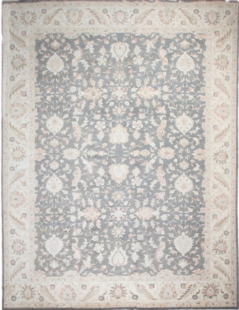 Chobi Black Hand Knotted 139 X 183  Area Rug 151-18266 Image 0