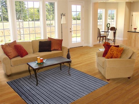 Indo-Nepal Blue Hand Loomed 40 X 60  Area Rug 151-18269 Image 5